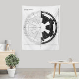 Empire Blueprint (Alt) - Wall Tapestry