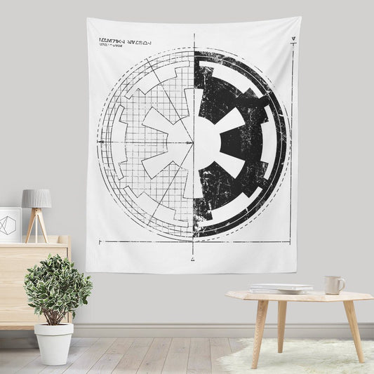 Empire Blueprint (Alt) - Wall Tapestry