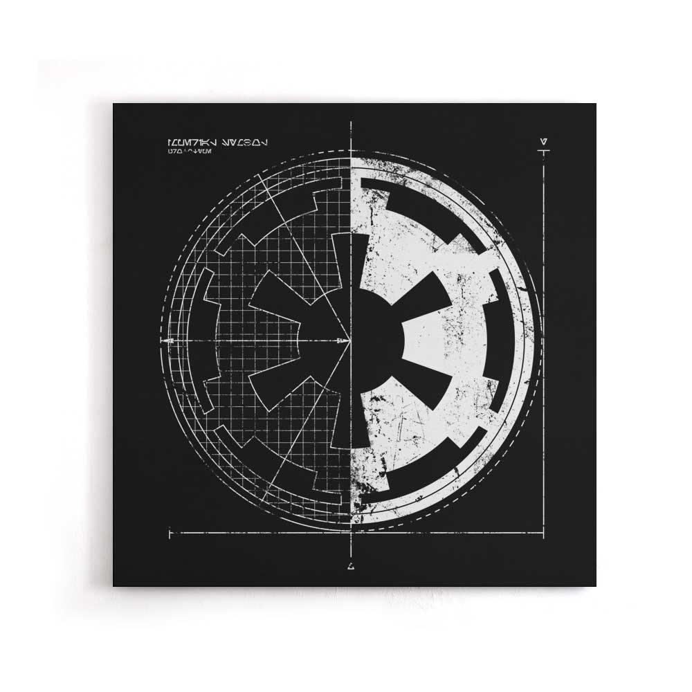Empire Blueprint - Canvas Print
