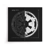 Empire Blueprint - Canvas Print