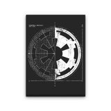 Empire Blueprint - Canvas Print