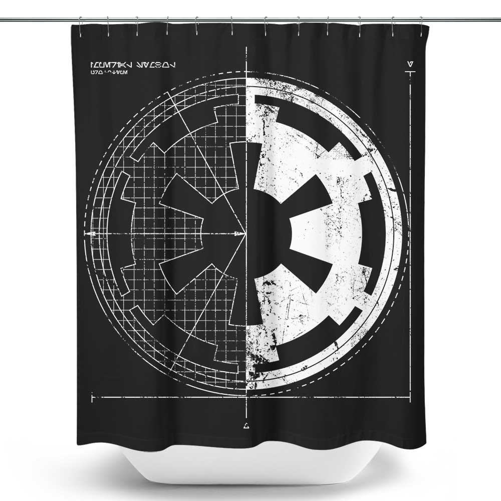 Empire Blueprint - Shower Curtain