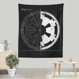 Empire Blueprint - Wall Tapestry