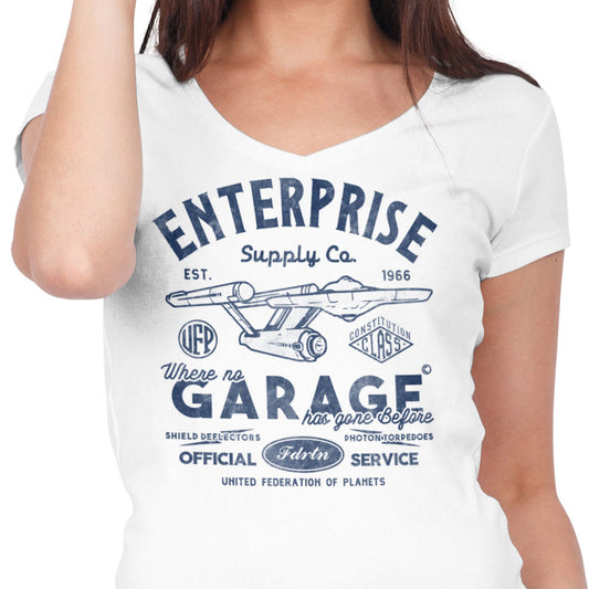 Enterprise Garage - Women's V-Neck
