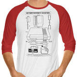 Entertainment System (Alt) - 3/4 Sleeve Raglan T-Shirt