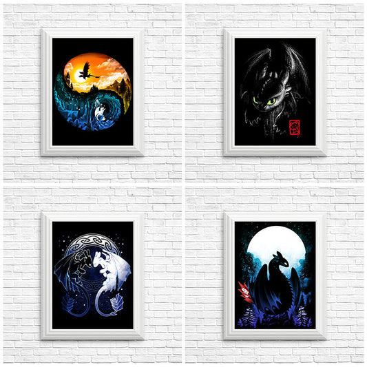 Entire Night Fury Collection - Poster Collection