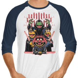 Evil Dark Puppets - 3/4 Sleeve Raglan T-Shirt