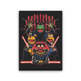 Evil Dark Puppets - Canvas Print