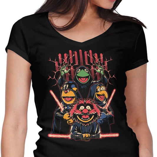 Evil Dark Puppets - Women's V-Neck