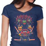 Evil Dark Puppets - Women's V-Neck