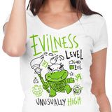 Evilness Level - Women's V-Neck