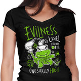 Evilness Level - Women's V-Neck