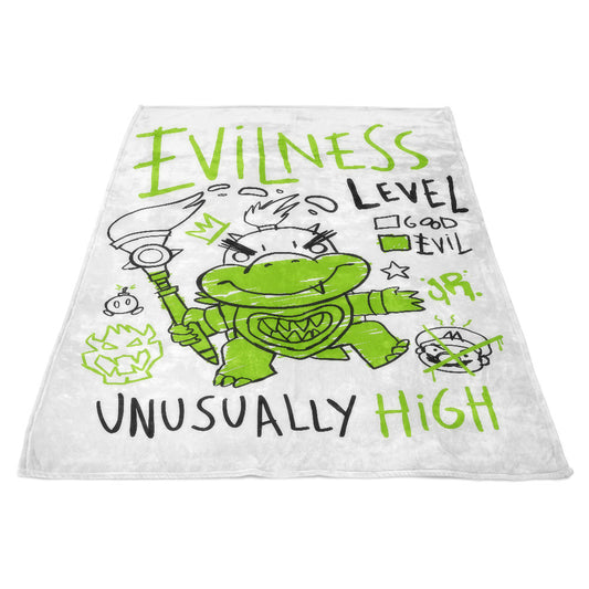 Evilness Level - Fleece Blanket