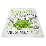 Evilness Level - Fleece Blanket