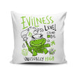 Evilness Level - Throw Pillow