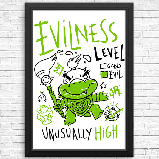 Evilness Level - Posters & Prints
