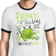 Evilness Level - Ringer T-Shirt