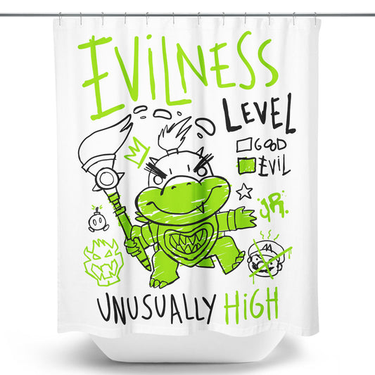 Evilness Level - Shower Curtain