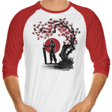 Ex-Soldier Under the Sun - 3/4 Sleeve Raglan T-Shirt