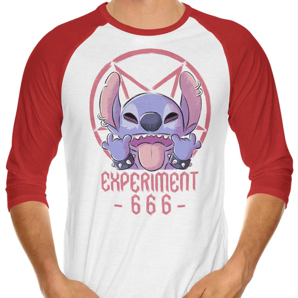 Experiment 666 - 3/4 Sleeve Raglan T-Shirt