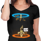Falling Coyote - Women's V-Neck