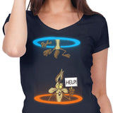 Falling Coyote - Women's V-Neck