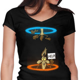 Falling Coyote - Women's V-Neck