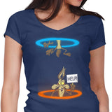 Falling Coyote - Women's V-Neck