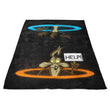 Falling Coyote - Fleece Blanket