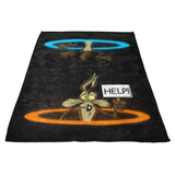 Falling Coyote - Fleece Blanket
