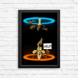 Falling Coyote - Posters & Prints