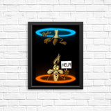 Falling Coyote - Posters & Prints