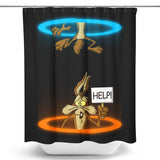 Falling Coyote - Shower Curtain