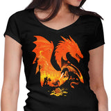 Fantasy Flames - Women's V-Neck