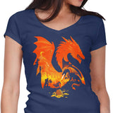 Fantasy Flames - Women's V-Neck