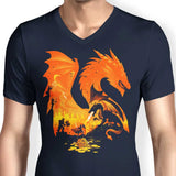 Fantasy Flames - Men's V-Neck