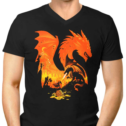 Fantasy Flames - Men's V-Neck