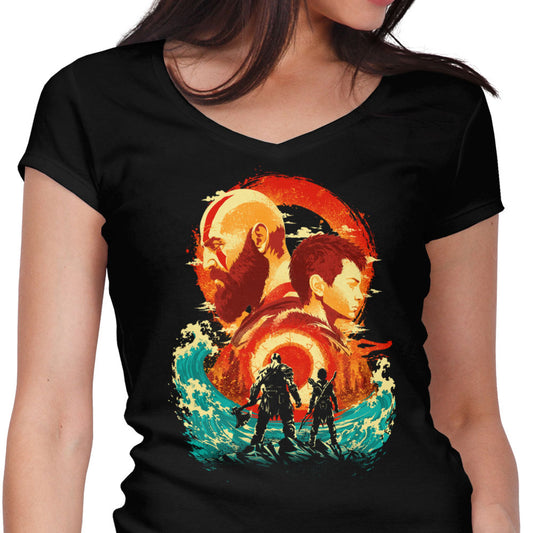 Father and Son - Women's V-Neck