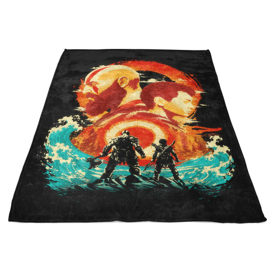 Father and Son - Fleece Blanket
