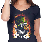 Feathered Fear - Women's V-Neck