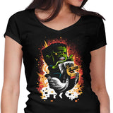 Feathered Fear - Women's V-Neck