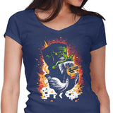 Feathered Fear - Women's V-Neck