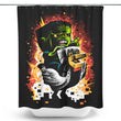 Feathered Fear - Shower Curtain