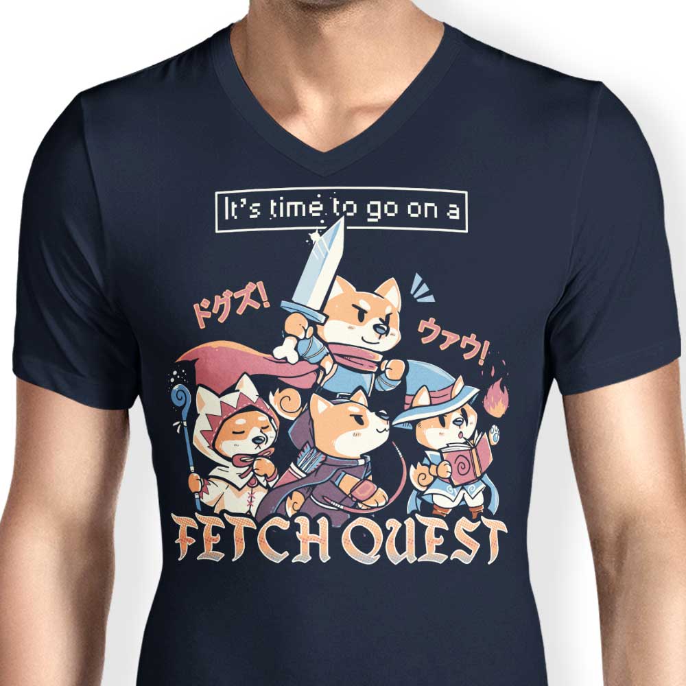 Fetch Quest - Men's V-Neck