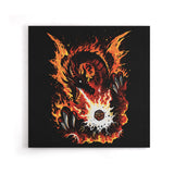 Fiery Red Dragon - Canvas Print
