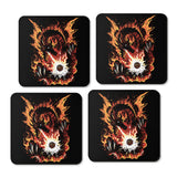 Fiery Red Dragon - Coasters
