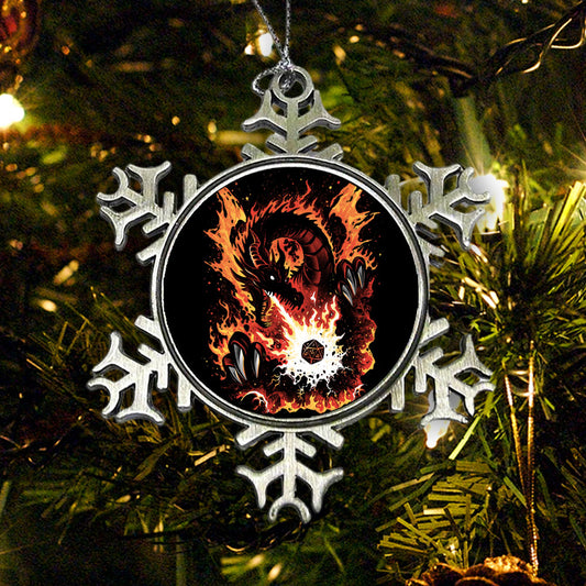 Fiery Red Dragon - Ornament
