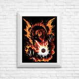 Fiery Red Dragon - Posters & Prints