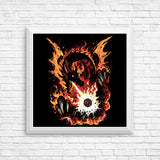 Fiery Red Dragon - Posters & Prints
