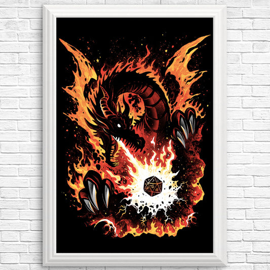 Fiery Red Dragon - Posters & Prints